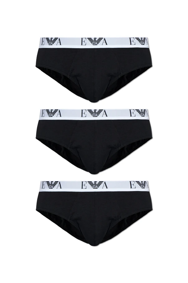 BLACK 3-pack briefs