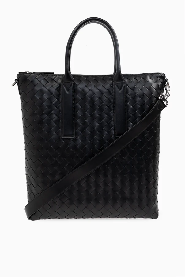 CZARNY Torba `North-South` typu `shopper`