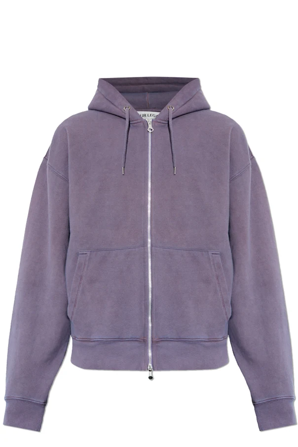 FIOLETOWY Bluza z kapturem