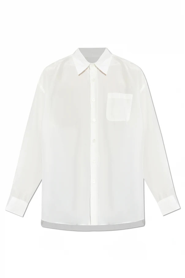 BIAŁY  Koszula z kieszenią