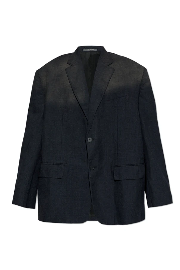SCHWARZ Wollblazer im ‘Oversize’-Stil