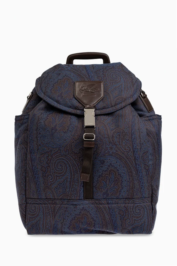 MARINEBLAU Rucksack mit 'paisley'-Motiv