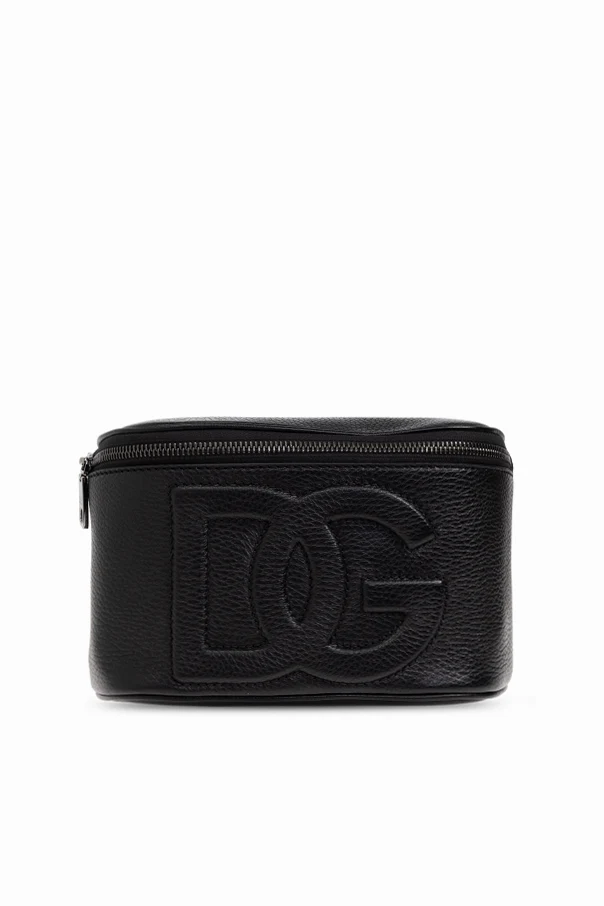 BLACK Leather belt bag