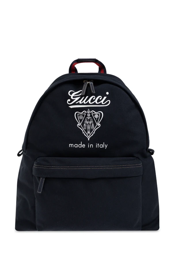 MARINEBLAU Rucksack mit Aufdruck Größe Medium