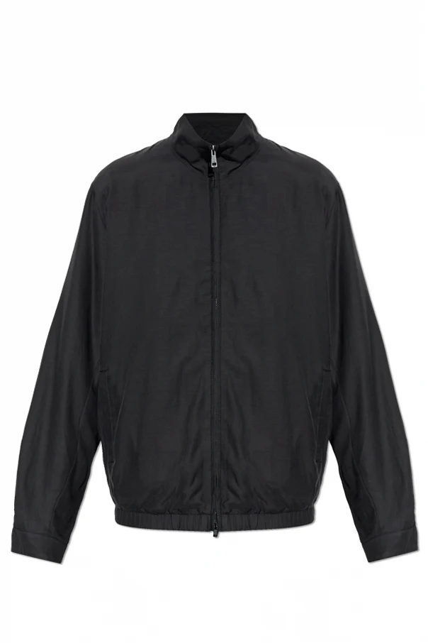 CZARNY Kurtka ze stójką