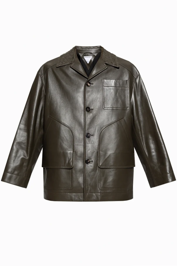 GRÜN Lammlederjacke