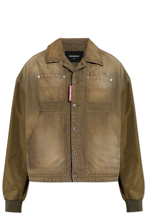 BRAUN Jeansjacke mit Vintage-Effekt