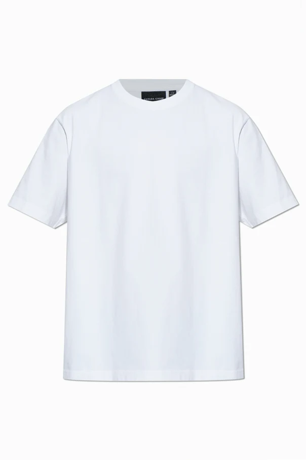 BIAŁY  T-shirt z naszywką logo