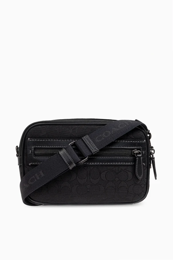 SCHWARZ Schultertasche mit Monogramm