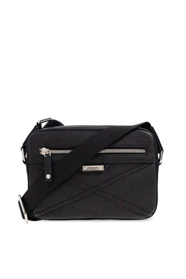 BLACK Leather shoulder bag