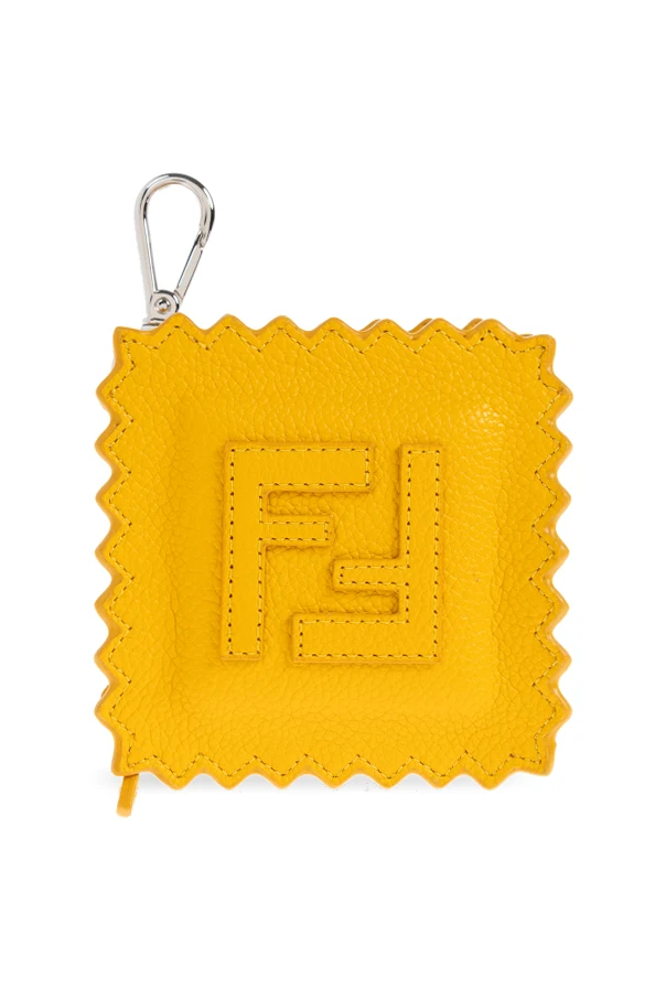 YELLOW  Bag charm in the shape of ravioli