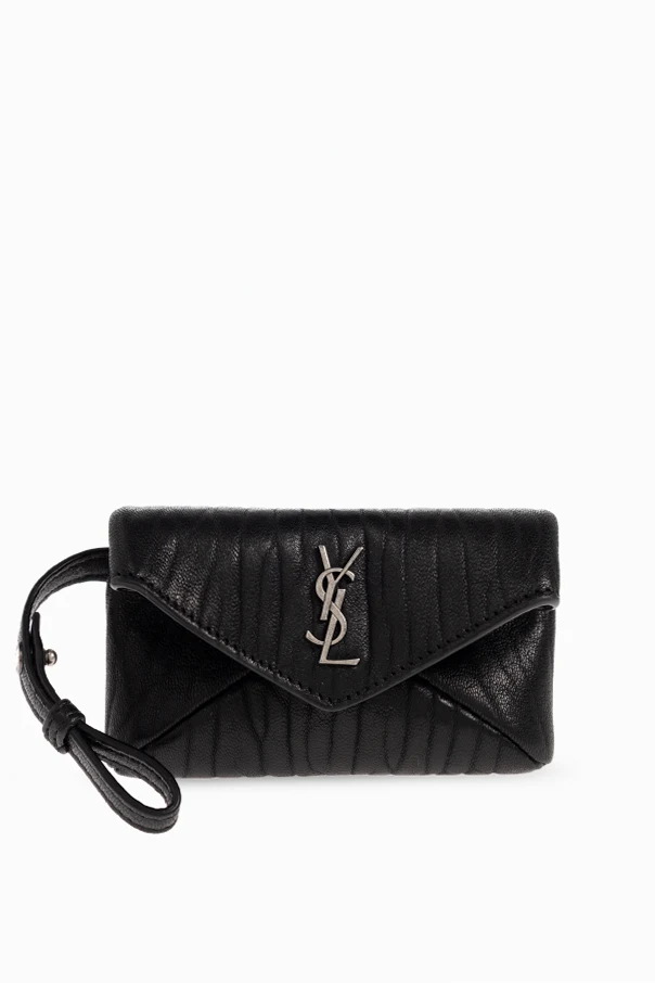 BLACK Lambskin pouch