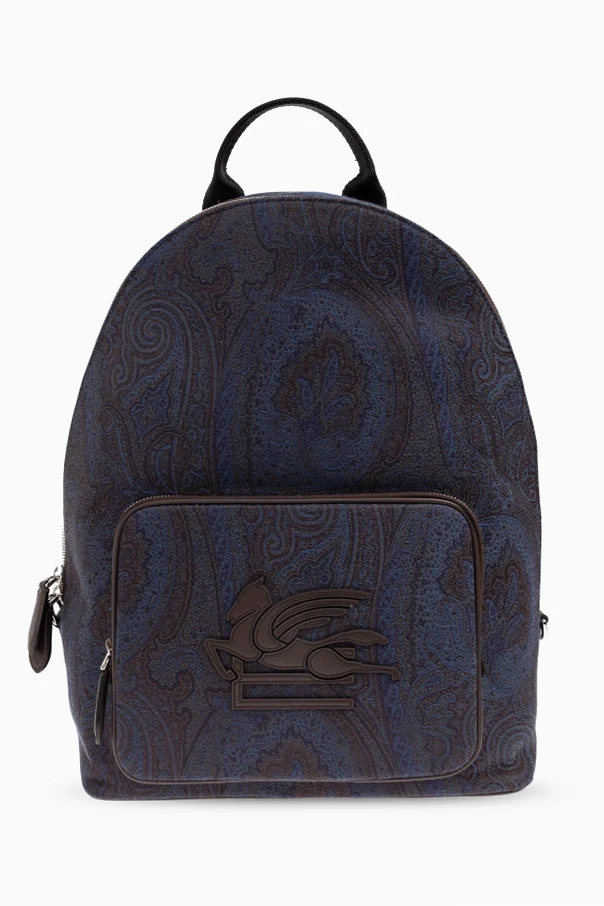 MARINEBLAU Gemusterter Rucksack mit Logo