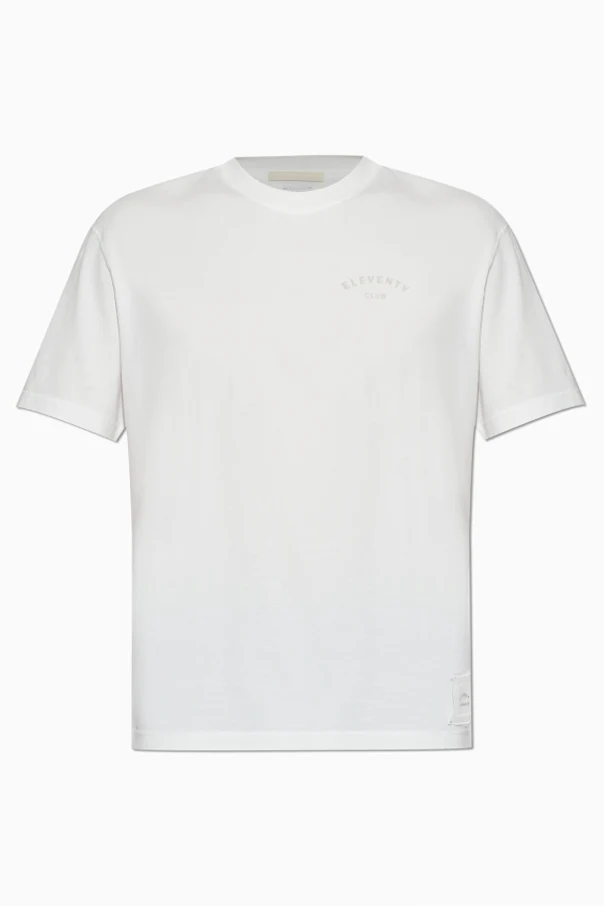 BIAŁY  T-shirt z nadrukowanym logo