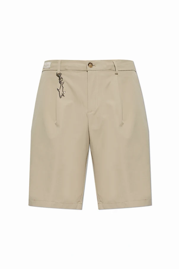 beżowy Szorty z logo