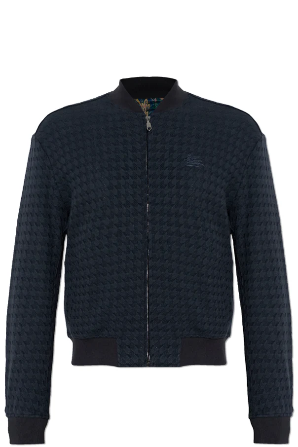 GRANATOWY Kurtka z kieszeniami