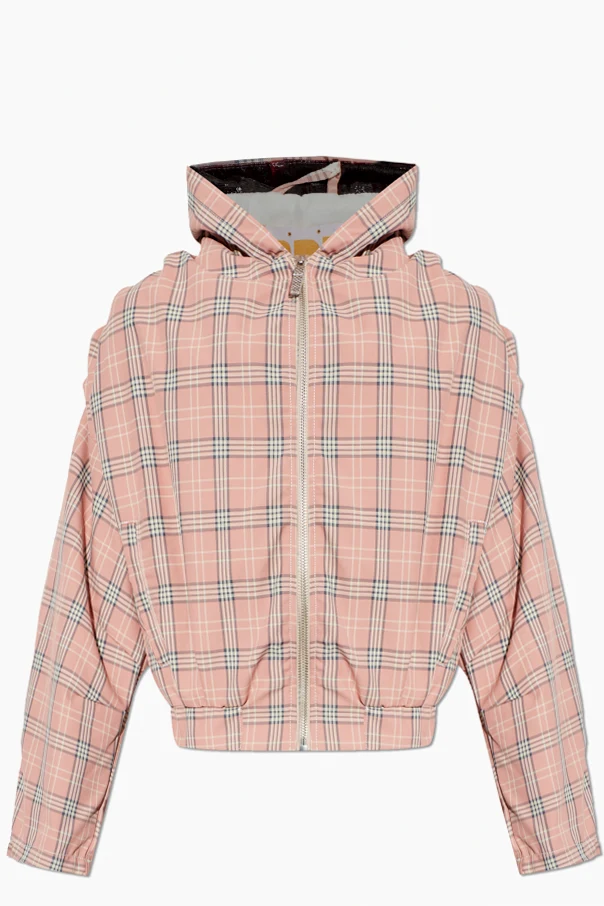 PINK Plaid pattern jacket
