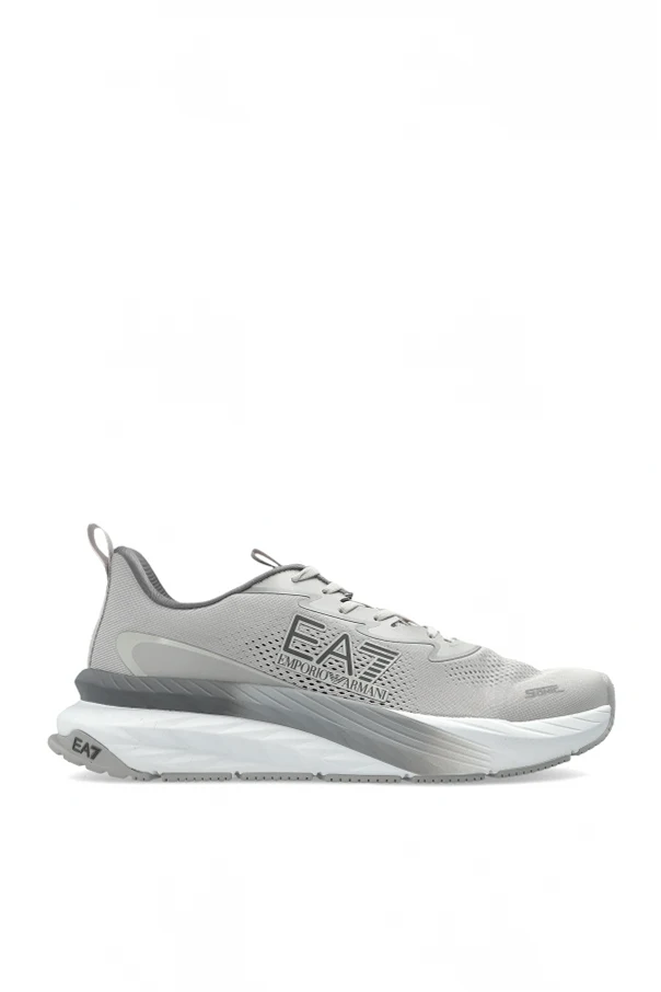 SZARY Buty sportowe z nadrukowanym logo