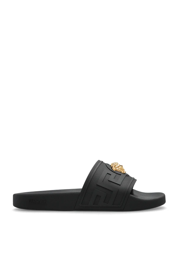 BLACK Rubber flip-flops