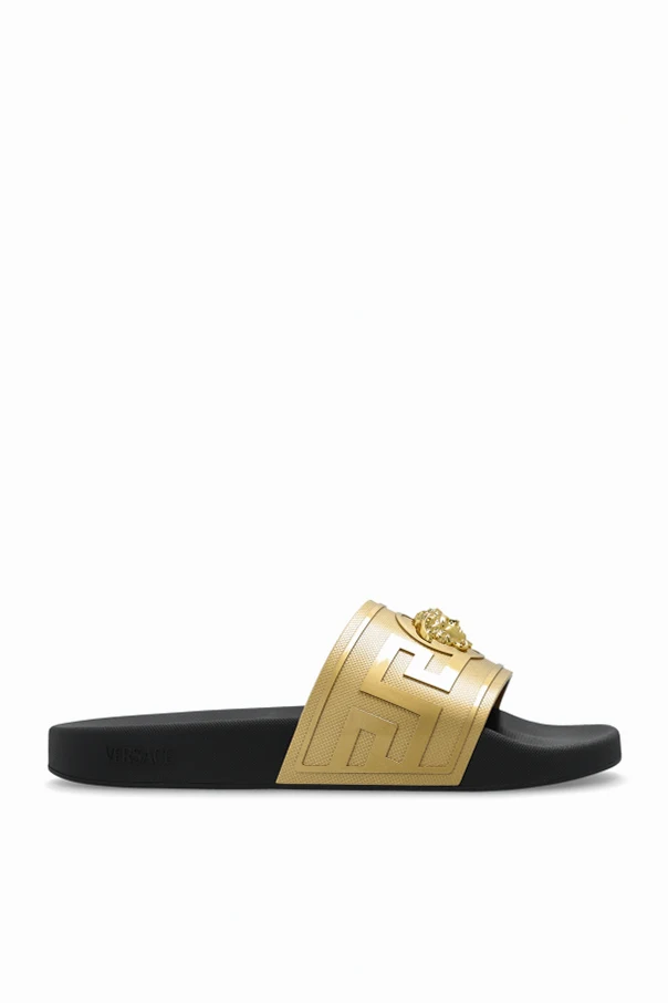 GOLD Rubber flip-flops