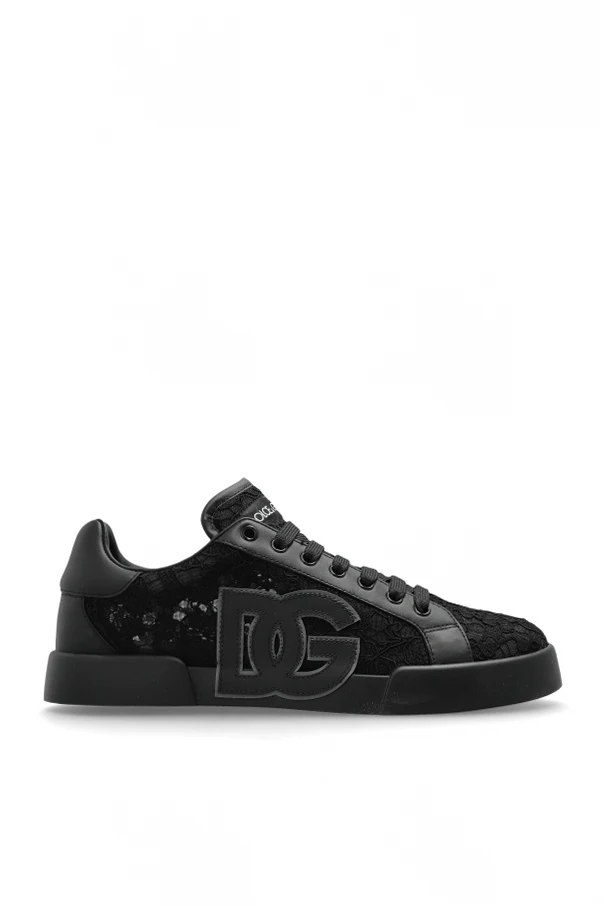 BLACK Sports shoes with lace insert