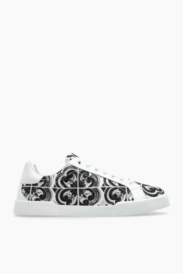 WHITE Sports shoes with "Majolica" print