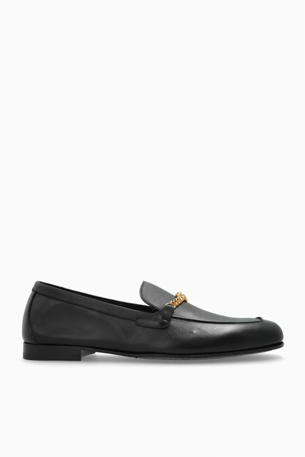 CZARNY Skórzane buty typu `loafers`