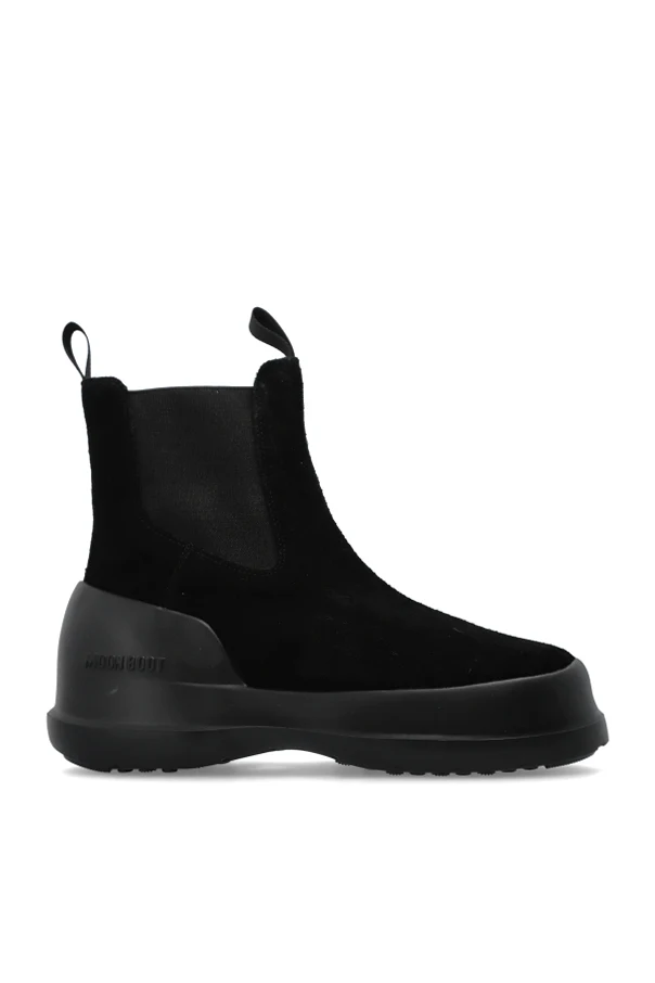 BLACK Snow boots MB Luna Chelsea Suede