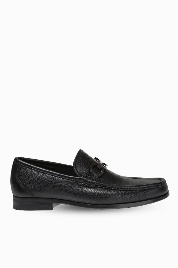 CZARNY SKÓRZANE BUTY TYPU 'LOAFERS'