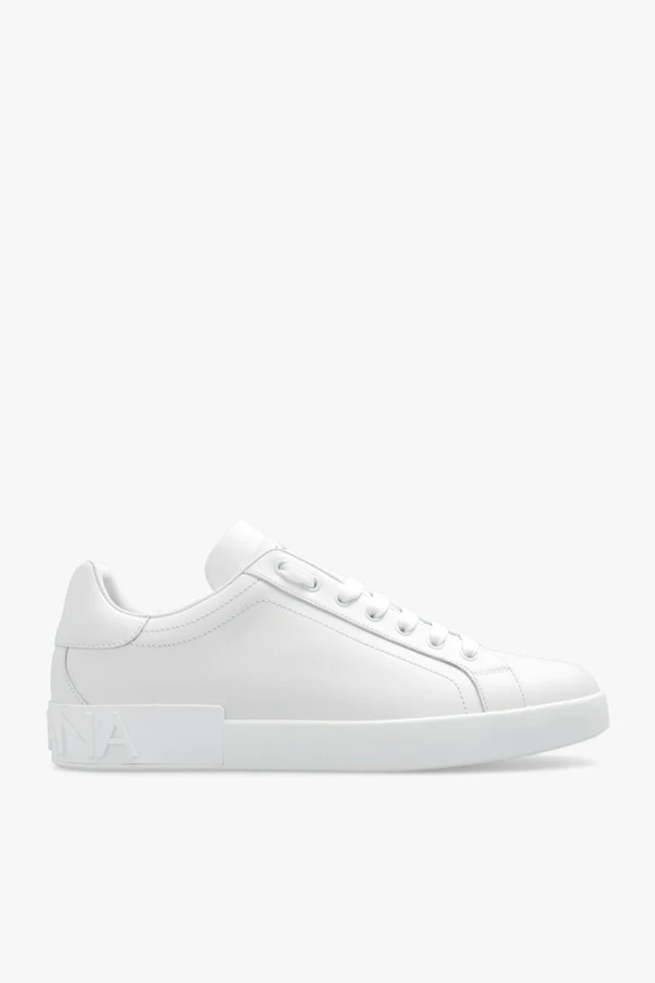 WHITE ‘Portofino’ leather sneakers