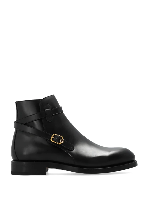 SCHWARZ Leather ankle boots