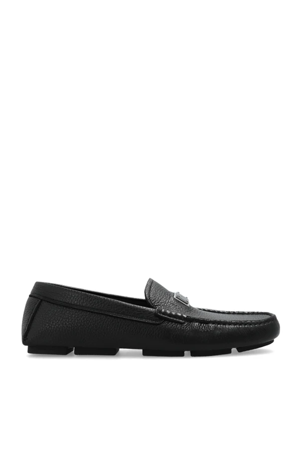 CZARNY Buty wsuwane z logo