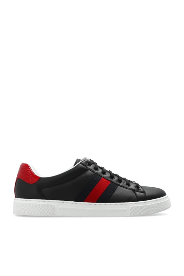 CZARNY Buty sportowe z pasem ‘Web’
