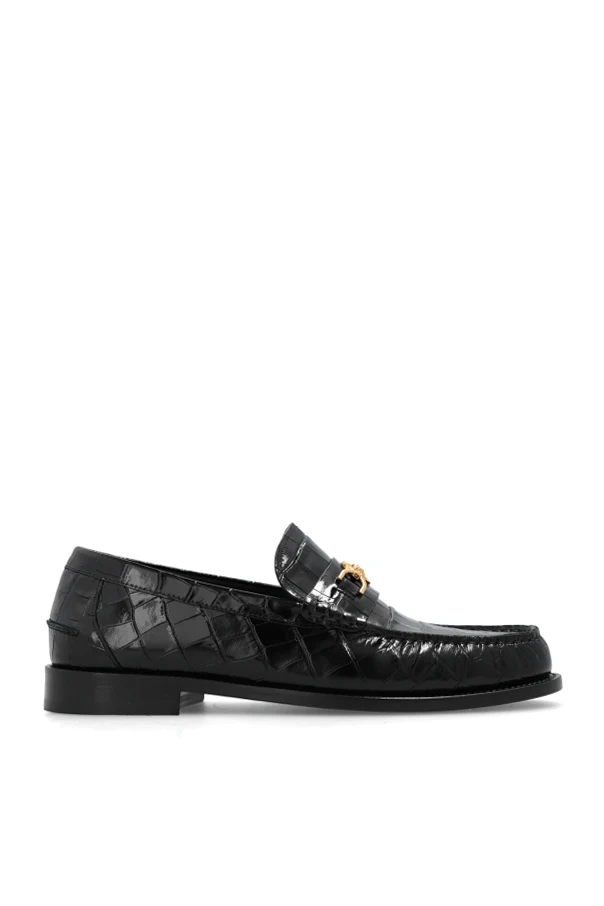 CZARNY Skórzane buty typu ‘loafers’