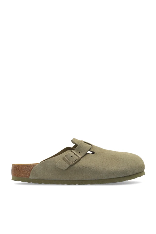 GRÜN Wildleder Pantoffeln `Boston BS`