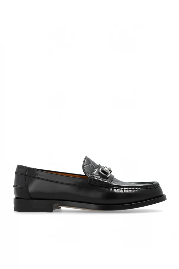 CZARNY Skórzane buty typu ‘loafers’