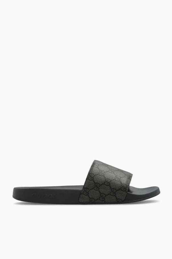 BROWN Slides with monogram