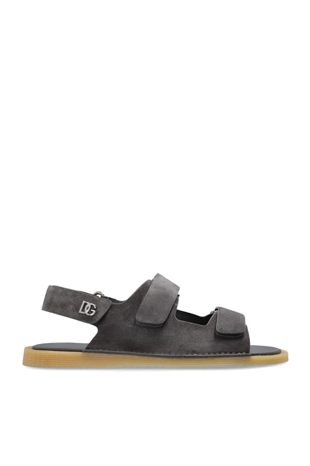 GREY Suede sandals
