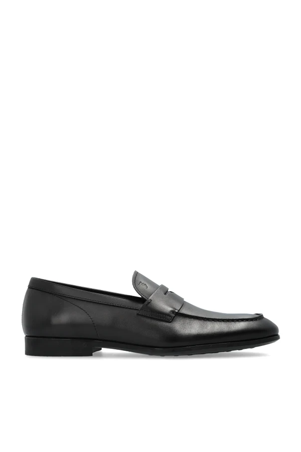 CZARNY Skórzane buty typu `loafers`