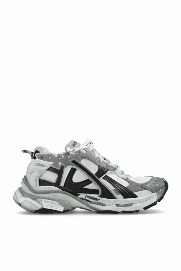 SZARY Sznurowane buty sportowe ‘Runner’