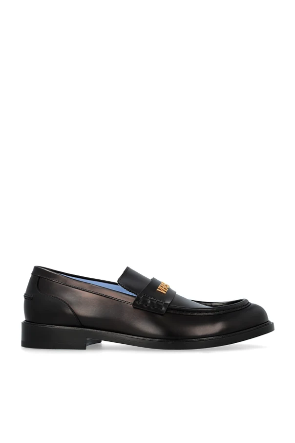 CZARNY Skórzane buty typu `loafers`