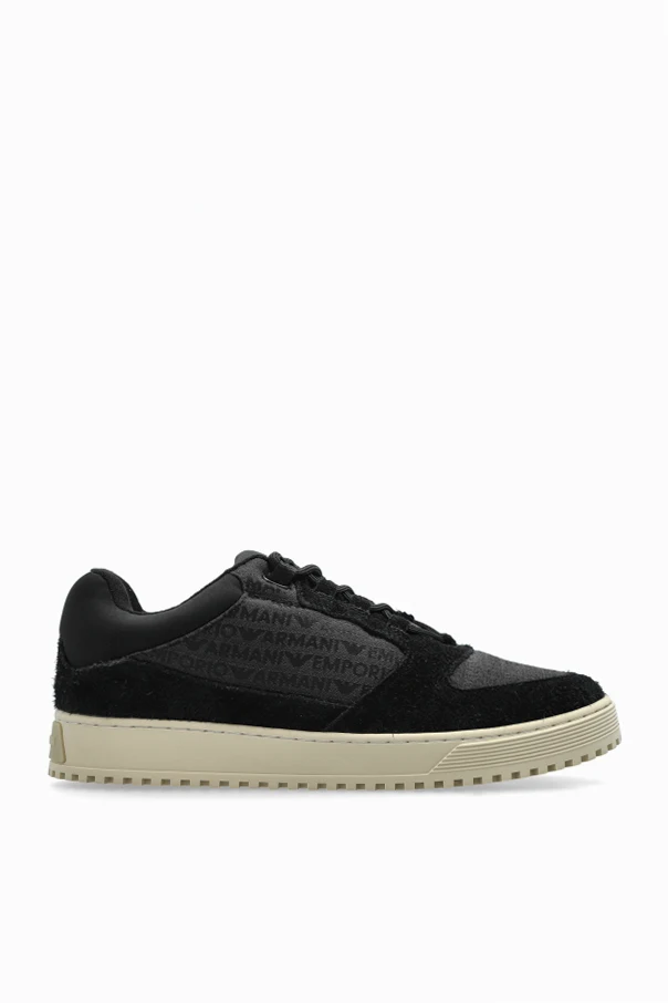 CZARNY Buty sportowe z logo