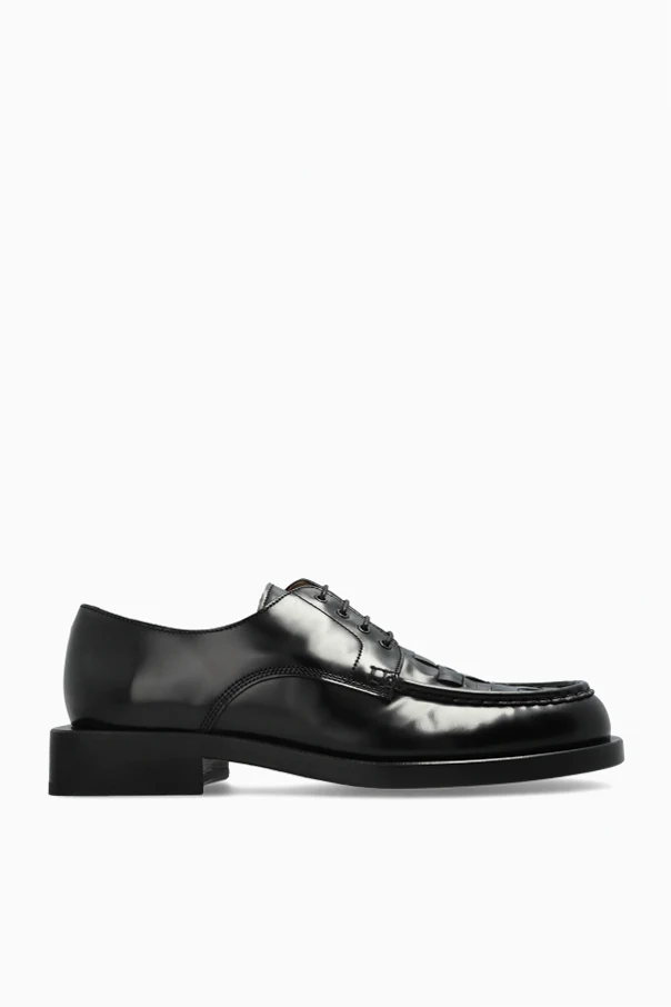 CZARNY Skórzane buty `Les Derbies Tresses`