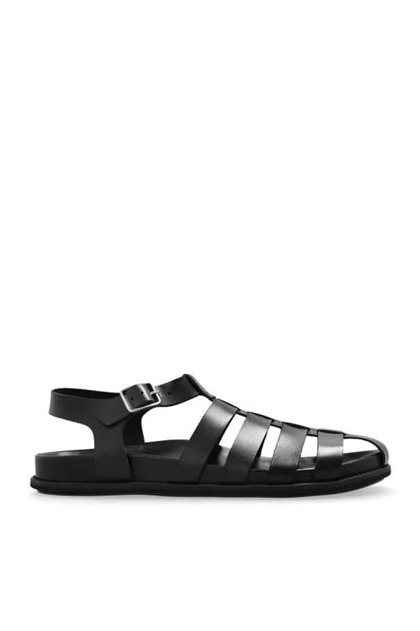 SCHWARZ Ledersandalen
