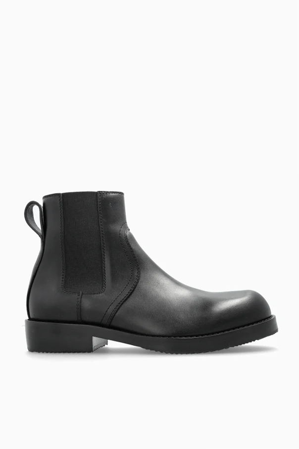 SCHWARZ Leder-Chelsea-Stiefeletten