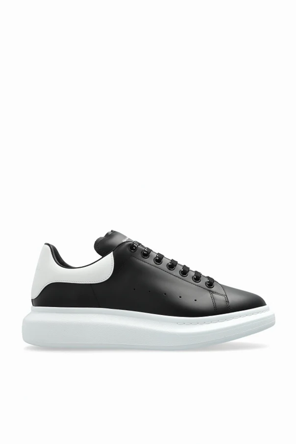 CZARNY Skórzane buty sportowe