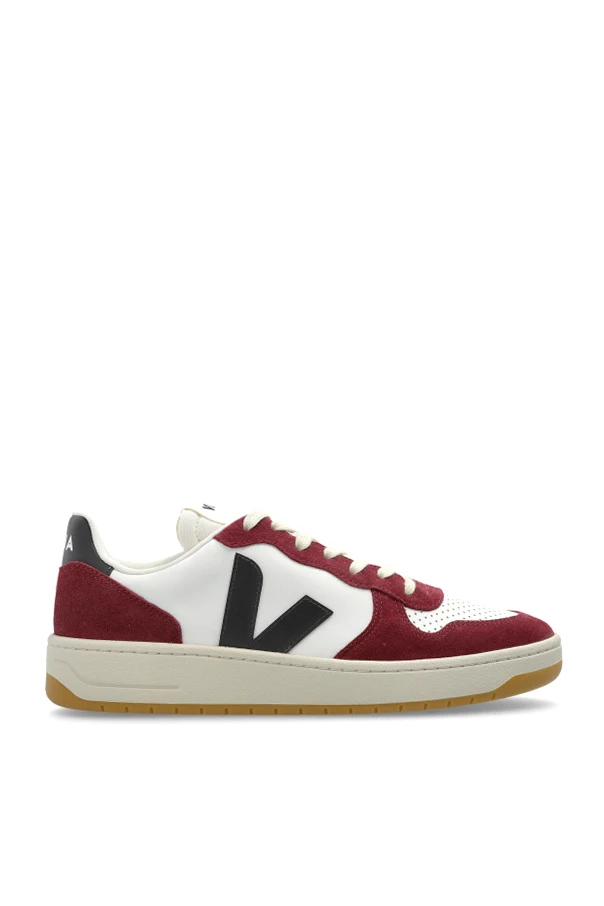 BURGUNDY Sports shoes "V-10 PRIME LEATHER"