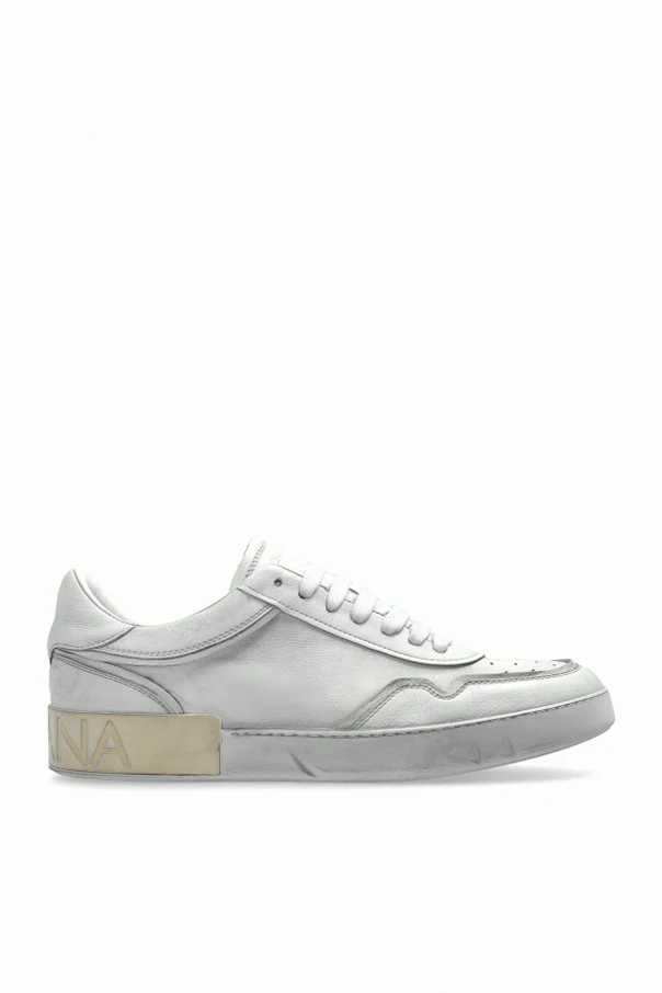 WHITE Sports shoes with a `vintage` effect