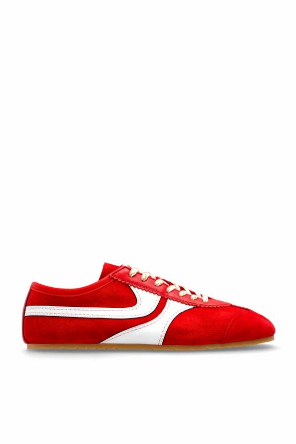 ROT Lederne Sportschuhe