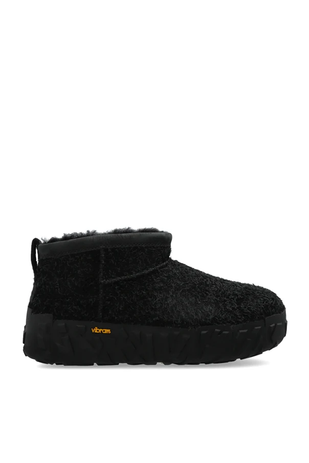 BLACK "Classic Ultra Mini Wrap Tech" snow boots